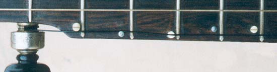 Here the string is placed in the 7th fret nut...